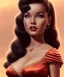 Placeholder: volumetric city environment background, 1960's pinup style, close-up face portrait of a very young bettie page as lolita goddess, 1940, redshift render, au naturel, realistic hair, slim, cute-fine-face, pretty face, realistic shaded perfect face, round face, fine details, anime, pivot on face, 8k, uhd, realistic shaded volumetric lighting, centered camera view, muted colors, colorful, concept and art by sam curry