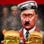 Placeholder: Hitler eating a big Mac at burger king