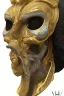 Placeholder: black male African Egyptian alien, cracks in the voodoo head, wicked, eyes, crown, Elephant, 8k, finely detailed, photo realistic, tiger turquoise skull head gold dragon space alien snow skeleton gold teeth silver crown silver space face mask