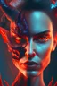 Placeholder: woman and the devil , high delicate defined details, beautiful, atmospheric, matte, 3 d 8 k octane rendered, sharp focus, illustration, high detail, ultra realistic, highly saturated colors