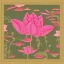 Placeholder: pink lotus, Vintage Chinese Style Flying lotus Border