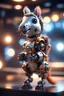 Placeholder: ultimate transcendent happy chat robot squirrel space horse with spotlights, in advanced hi tech dock, bokeh like f/0.8, tilt-shift lens 8k, high detail, smooth render, down-light, unreal engine, prize winning