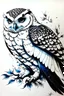Placeholder: Japanese snow owl ink design