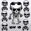 Placeholder: skeleton whit cool sunglasses, GG emotes, sprite sheet