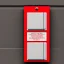 Placeholder: Fire alarm red notifier box on wall