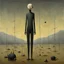 Placeholder: Dark Shines Taller lead to the sins of the crawler, Liu Ye and Joan Miro deliver a surreal masterpiece, muted colors, sinister, creepy, sharp focus, asymmetric, upside-down elements for no reason