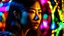 Placeholder: ((best quality)), ((masterpiece)), ((detailed)), (Intricate), ((Unparalleled)), ((Captivating)), Woman, Asian, Southeast Asian, Oriental, Photograph, Picture, Capture, Neon light, Vibrant glow, Electrifying light, Fluorescent lighting, Bokeh effect, Subject separation