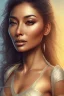 Placeholder: full body, nicole scherzinger, identify face, animal skin clothing , big busty , dirty face, pintura, ,details,texture,8k quality, florest, Minimalism, Romanticism, Expressionism, Impressionism