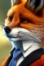 Placeholder: Fantastic mr fox in a suit by H P lovecraft