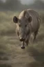 Placeholder: Animation image of wild warthog, 8k high quality real life animation