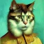 Placeholder: Portrait of a cat by Van Gogh