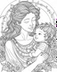 Placeholder: mothers love with his sun-loving mothers Day coloring page