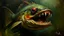 Placeholder: piranha oil painting