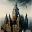 Placeholder: Piccadilly , Gothic city,Metropolis on sea by fritz Lang,otto hung,futurismo,