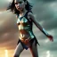 Placeholder: Gal gadot toddler, full body, dramatic lighting, hyper realistic