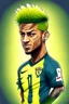 Placeholder: cartoon Neymar Brazilian football player