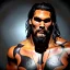 Placeholder: Jason Momoa toddler, full body, dramatic lighting, hyper realistic