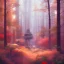 Placeholder:  pastel colors, future art , red, orange, white,brown,son, earth, wod, trees, flowers, forest