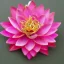 Placeholder: pink lotus, Golden Flower Ornament, Golden Flowers Botanical Ornament