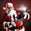 Placeholder: Photo, Santa Claus, blood and guts, butcher knife, meat cleaver