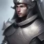 Placeholder: A face of maxence danet fauvel in armor