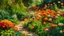 Placeholder: A sunlit garden with flowers in full bloom, showcasing a realistic and colorful canvas of nature's artistry. Realistic, Colorful Art, Paint, Nikon D750, 50mm prime lens, f/4.0 aperture, afternoon, impressionistic, Acrylic on Canvas.