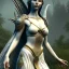 Placeholder: White Statue arwen, full body, Rome sculpture style, full body, details, fresco background, hyper realistic, 8k,