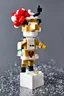 Placeholder: Rudolph, the red-nosed reindeer in Lego