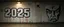 Placeholder: background of firing squad execution wall(wet textured concrete, gray, old, cracked, billet holes, blood stained, 1 wall light) from underground parking, german style, a large blocky upside down "2025" painted on left(old faded paint, red stains running down and past), cyberpunk, to the right a larger mural(eyes cropped above nose, angry and scornful, trump, black and white, running paint)