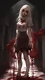 Placeholder: girl_smiling,_liquid_guts,_full_body,_creepy,_horrifying,_dreadful,_sinister,blood, guts, dark red tones,