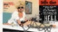 Placeholder: SNIFFIN’ GLUE magazine high res photo cover by Ralph Steadman: special 'heavy chains and diapers from hell for her' issue; guest star: blonde lady on the changing table with her mother