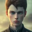 Placeholder: portrait, fantasy setting, man, 20 year old, messy dark blond hair, round face, naïve, dark eyes, round face, UHD