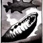 Placeholder: Dibujo de un Megalodon con estilo de Francisco de Goya