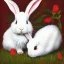 Placeholder: white rabbit portrait