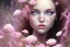 Placeholder: girl buried in flowers, beautiful, magical