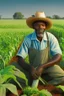 Placeholder: African American Farmer growing cover crops