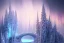 Placeholder:  white and gold crystal castle，waterfall, winter snow flakessnow, northern Lights, full of details, smooth, bright sunshine，soft light atmosphere, light effect，vaporwave colorful, concept art, smooth, extremely sharp detail, finely tuned detail, ultra high definition, 8 k, unreal engine 5, ultra sharp focus