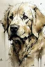 Placeholder: Golden retriever in the style of Yoji Shinkawa, Guy Denning, Florian Nicolle