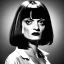 Placeholder: only one character, mia wallace, uma thurman, Pulp Fiction movie, scene.