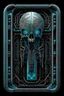Placeholder: Human neural computer. Human neural interface. Coffin sarcofagus tech cyberpunk