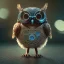 Placeholder: Steampunk Owl, tilt shift,miniature, extreme detail, Photorealism, macro lens 70mm,bokeh, cinema4d, HDR, 8k, unreal engine 5