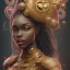 Placeholder: Portrait of Pikachu, sango fantasy, fantasy magic, intricate, sharp focus, illustration, lot's of grain on the skin, tribal tatoos,highly detailed, digital painting, concept art, masterpiece head sexy lady body black African beauty space lady black one head African afro sun, high key lighting, volumetric light high details psychedelic background, cyborg, leopard skin