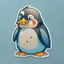 Placeholder: penguin sticker caricature