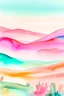 Placeholder: simple watercolour lanscape limited pastel colour palette