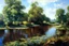 Placeholder: Peder Monk Monsted style, blue sky