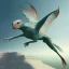 Placeholder: Hairless, flying, alien-bird that is elegant