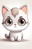 Placeholder: cat, chibi style, large eyes, soft light, cute, full body, sketch,