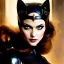 Placeholder: Drawing of beautiful face,busty CatWoman,intense stare,Minimal ancient armor, balanciaga fashion clothe painting by gaston bussiere, greg rutkowski, yoji shinkawa, yoshitaka amano, tsutomu nihei, donato giancola, tim hildebrandt, oil on canvas, cinematic composition, extreme detail,fit full head inside picture,16k