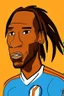 Placeholder: Drogba Footballer, cartoon 2d