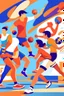 Placeholder: Physical Education and Sports. Various types of sports competitions. Abstract image of high quality. Students are engaged in sports